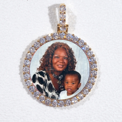 3D CIRCLE CUSTOM PICTURE PENDANT SMALL SIZE