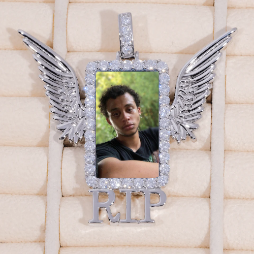 RIP WING 3D CUSTOM PICTURE PENDANT