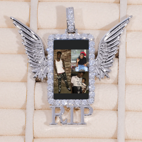 RIP WING 3D CUSTOM PICTURE PENDANT