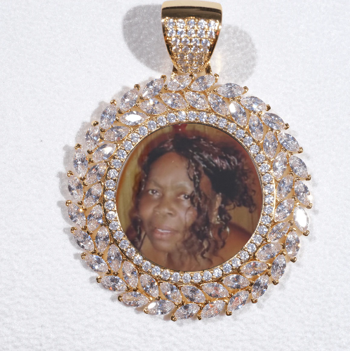 Large 3D Wheat Ear Custom Picture Pendant