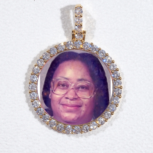 3D CIRCLE CUSTOM PICTURE PENDANT SMALL SIZE
