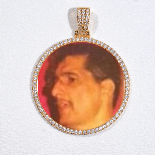 MEDIUM 3D CIRCLE CUSTOM PICTURE PENDANT