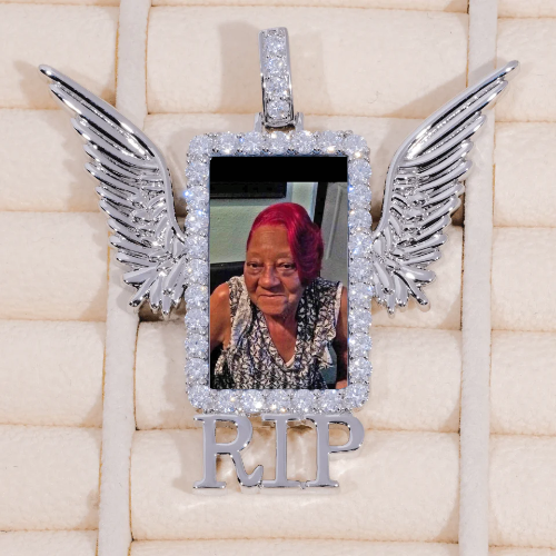RIP WING 3D CUSTOM PICTURE PENDANT
