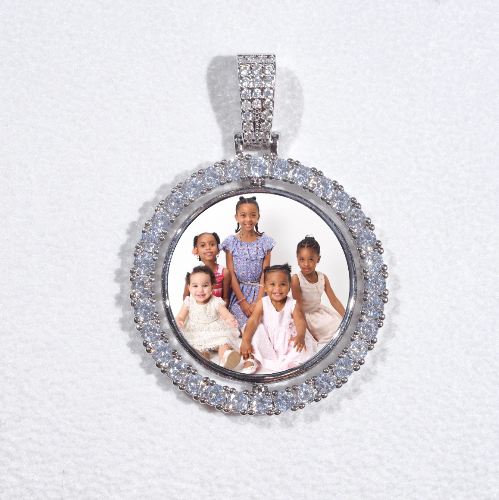 3D Spinning 2-Faced Custom Picture Pendant