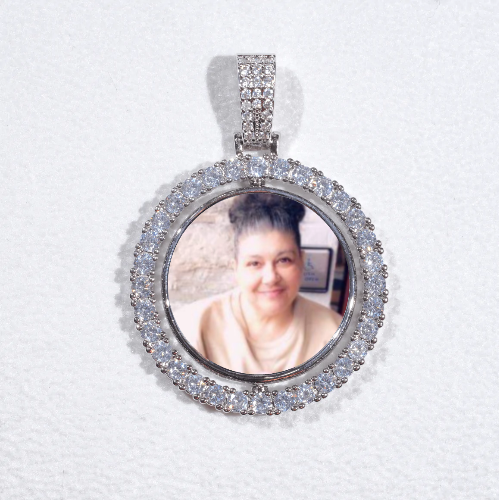 3D Spinning 2-Faced Custom Picture Pendant