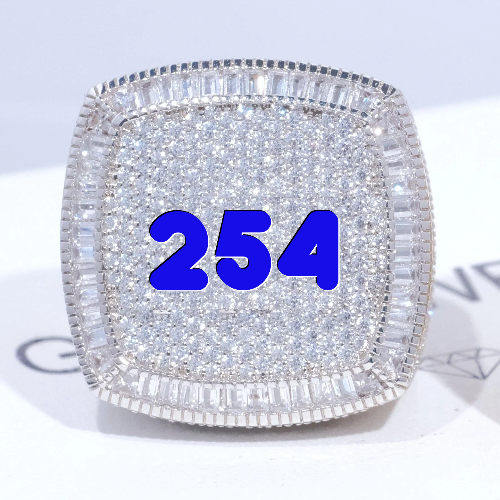 CUSTOM LETTER 3D ICED RING