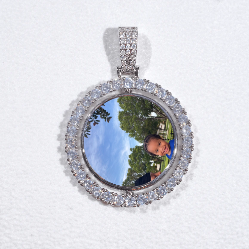 3D Spinning 2-Faced Custom Picture Pendant