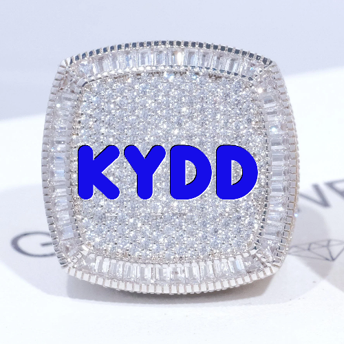 CUSTOM LETTER 3D ICED RING