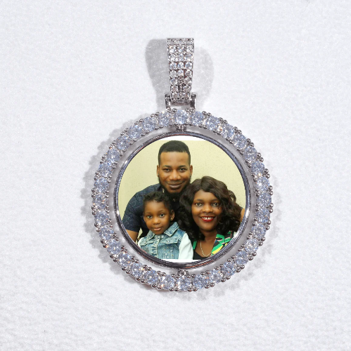 3D Spinning 2-Faced Custom Picture Pendant
