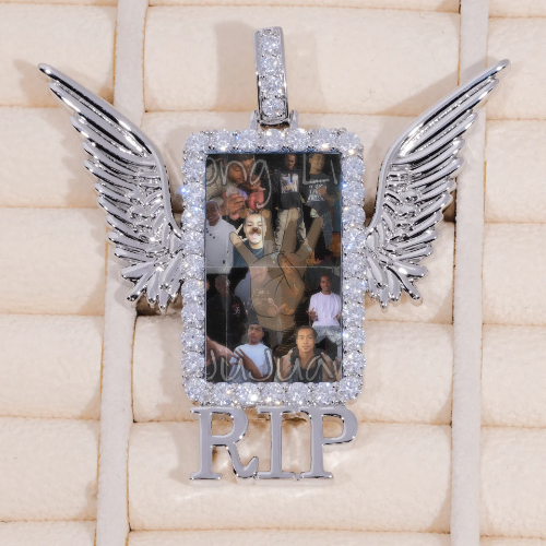 RIP WING 3D CUSTOM PICTURE PENDANT