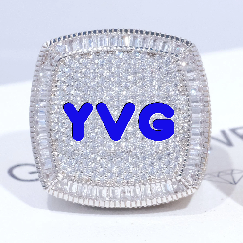 CUSTOM LETTER 3D ICED RING
