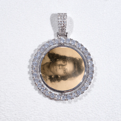 3D Spinning 2-Faced Custom Picture Pendant