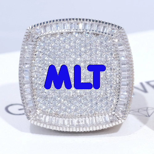 CUSTOM LETTER 3D ICED RING