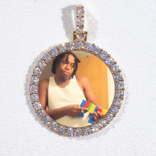 3D CIRCLE CUSTOM PICTURE PENDANT SMALL SIZE