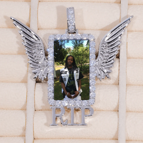 RIP WING 3D CUSTOM PICTURE PENDANT