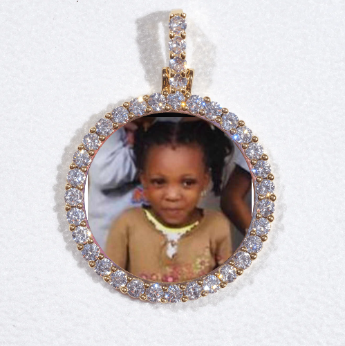 3D CIRCLE CUSTOM PICTURE PENDANT SMALL SIZE