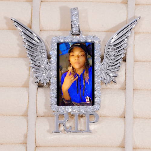 RIP WING 3D CUSTOM PICTURE PENDANT