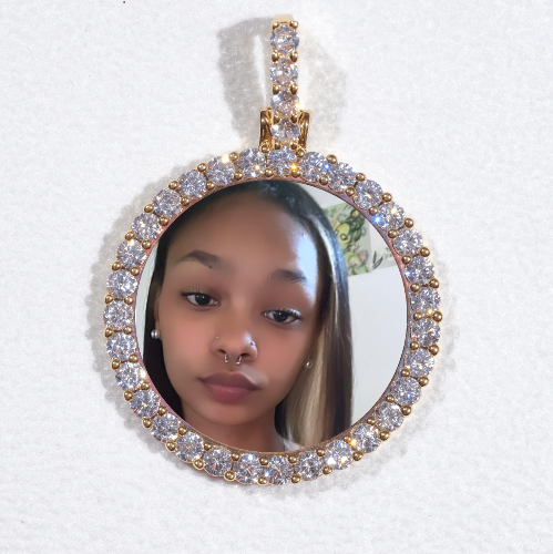 3D CIRCLE CUSTOM PICTURE PENDANT SMALL SIZE