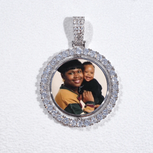 3D Spinning 2-Faced Custom Picture Pendant