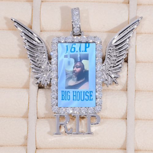 RIP WING 3D CUSTOM PICTURE PENDANT