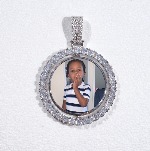 3D Spinning 2-Faced Custom Picture Pendant