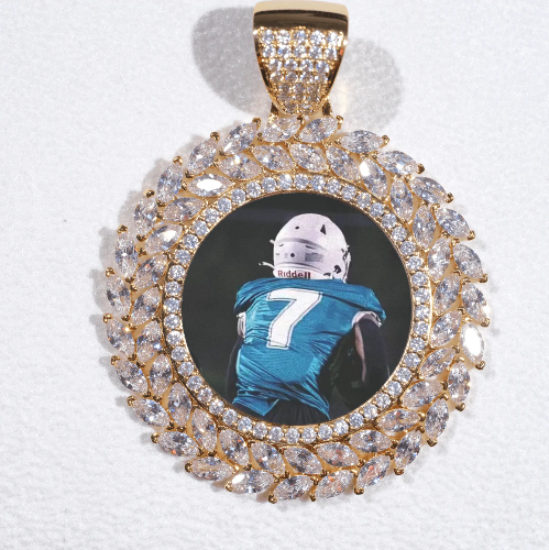 Large 3D Wheat Ear Custom Picture Pendant