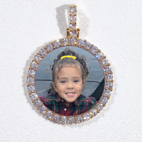 3D CIRCLE CUSTOM PICTURE PENDANT SMALL SIZE