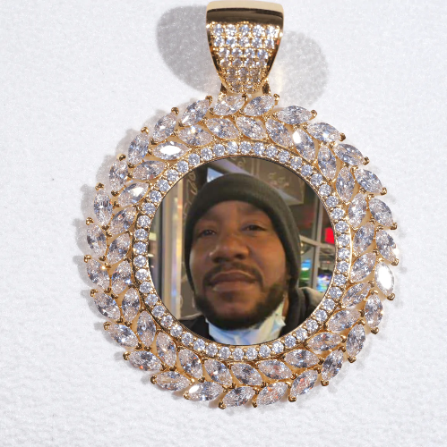 Large 3D Wheat Ear Custom Picture Pendant