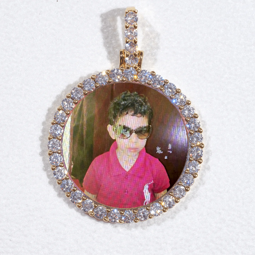 3D CIRCLE CUSTOM PICTURE PENDANT SMALL SIZE