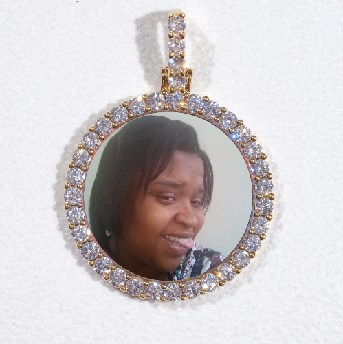 3D CIRCLE CUSTOM PICTURE PENDANT SMALL SIZE