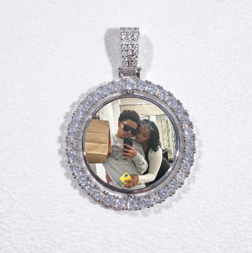 3D Spinning 2-Faced Custom Picture Pendant