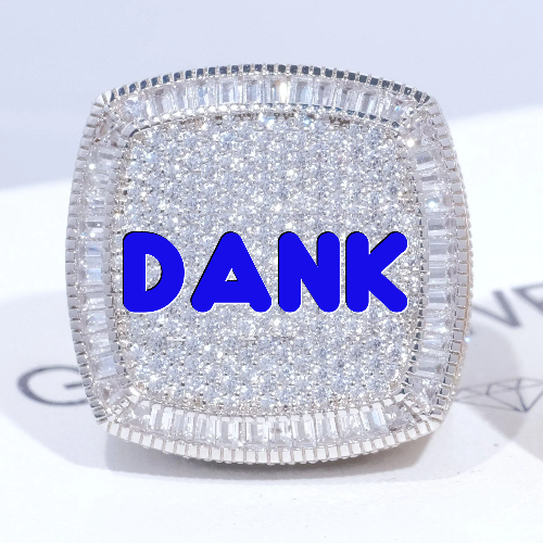 CUSTOM LETTER 3D ICED RING