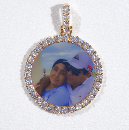 3D CIRCLE CUSTOM PICTURE PENDANT SMALL SIZE