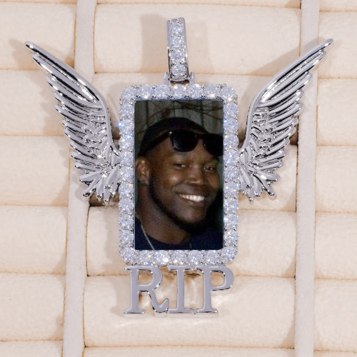 RIP WING 3D CUSTOM PICTURE PENDANT