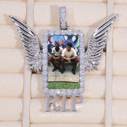 RIP WING 3D CUSTOM PICTURE PENDANT
