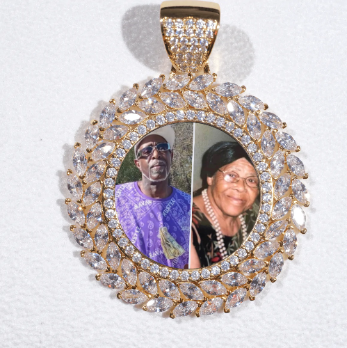 Large 3D Wheat Ear Custom Picture Pendant