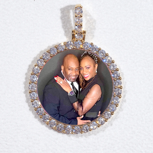 3D CIRCLE CUSTOM PICTURE PENDANT SMALL SIZE