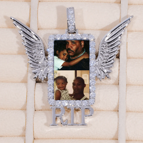 RIP WING 3D CUSTOM PICTURE PENDANT