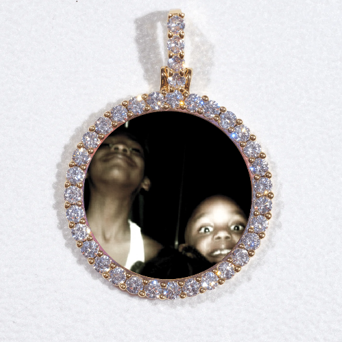3D CIRCLE CUSTOM PICTURE PENDANT SMALL SIZE
