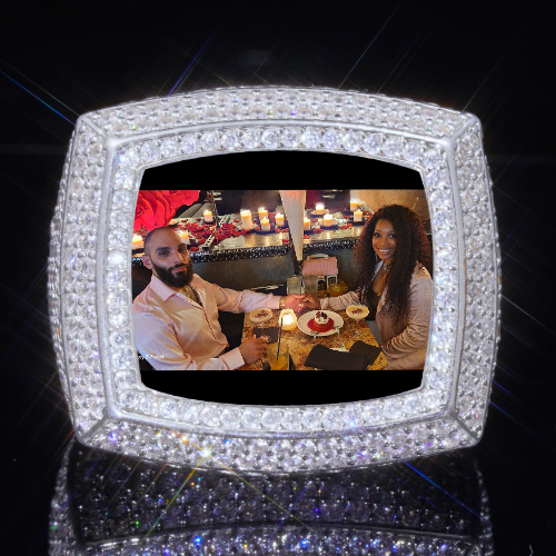 3D CUSTOM PICTURE ICED RING