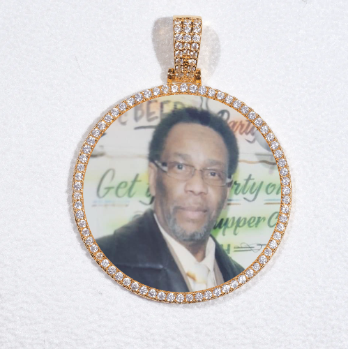 MEDIUM 3D CIRCLE CUSTOM PICTURE PENDANT