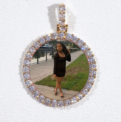 3D CIRCLE CUSTOM PICTURE PENDANT SMALL SIZE