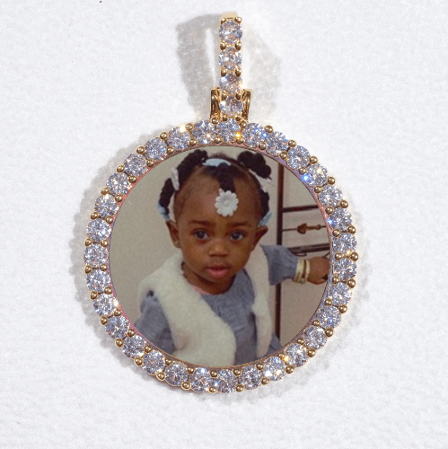 3D CIRCLE CUSTOM PICTURE PENDANT SMALL SIZE