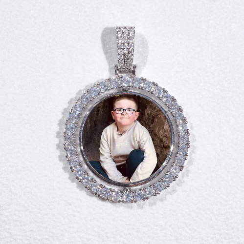 3D Spinning 2-Faced Custom Picture Pendant