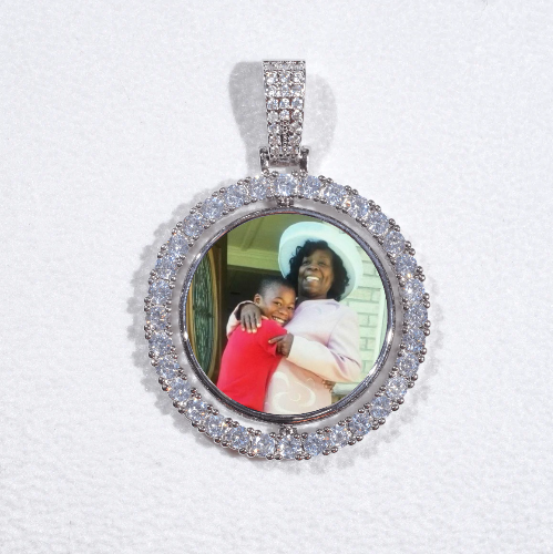 3D Spinning 2-Faced Custom Picture Pendant