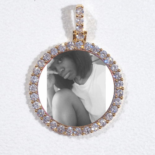 3D CIRCLE CUSTOM PICTURE PENDANT SMALL SIZE
