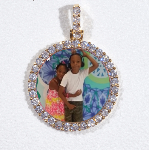 3D CIRCLE CUSTOM PICTURE PENDANT SMALL SIZE