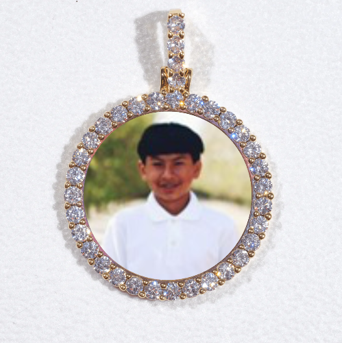 3D CIRCLE CUSTOM PICTURE PENDANT SMALL SIZE