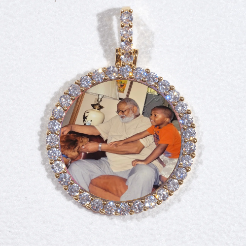 3D CIRCLE CUSTOM PICTURE PENDANT SMALL SIZE
