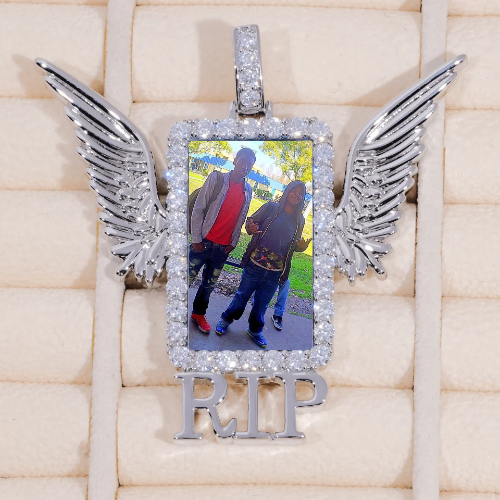 RIP WING 3D CUSTOM PICTURE PENDANT